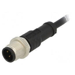 Conector M12 mufă PIN 4 tată A-DeviceNet CANopen 1m | Electronic-mag.ro | Componente Electronice