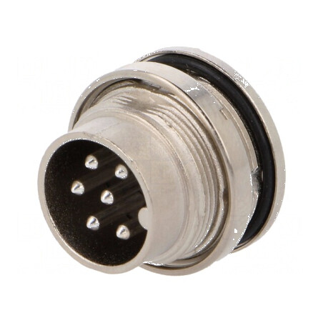Conector M16 soclu tată 6 pini 5A 300V IP65 IP67 C091D | Electronic-mag.ro | Componente Electronice