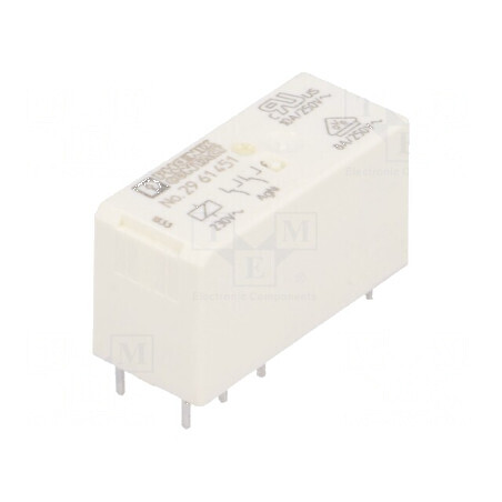 Releu electromagnetic DPDT 230VAC 8A 5mm | Electronic-mag.ro | Componente Electronice