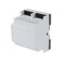 Carcasă pentru şină DIN 90mm x 70mm x 58mm gri Nr. mod 4 | Electronic-mag.ro | Componente Electronice