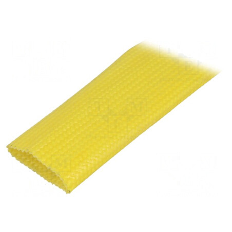 Manşon electroizolant fibră de sticlă galbenă 5m -30÷155°C | Electronic-mag.ro | Componente Electronice