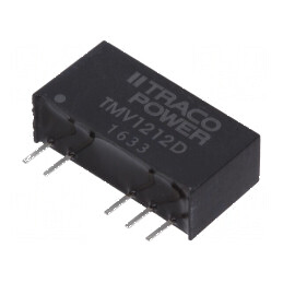 Convertor DC/DC 1W 10,8-13,2V la 12VDC și -12VDC | Electronic-mag.ro | Componente Electronice