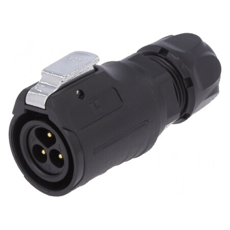 Conector circular mufă 16 02 tată PIN 3 aurit 10A | Electronic-mag.ro | Componente Electronice
