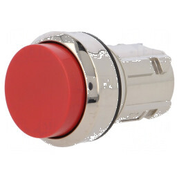 Comutator acţionat prin apăsare 22mm Poz.i stabil 1 roşie fără LED | Electronic-mag.ro | Componente Electronice
