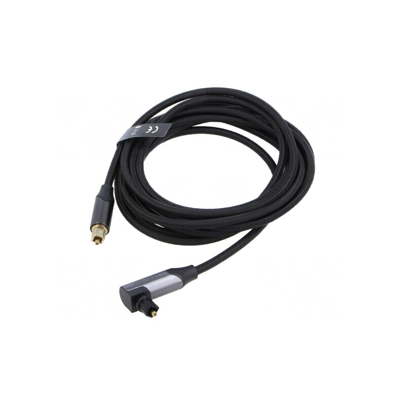 Cablu Toslink 3m cu mufă aurită negru | Electronic-mag.ro | Componente Electronice