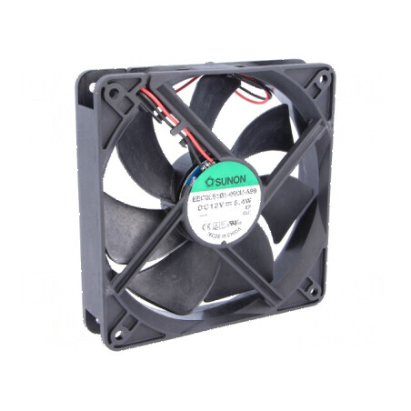 Ventilator DC axial 12V 120x120x25mm 183,83m3/h 44,5dBA | Electronic-mag.ro | Componente Electronice