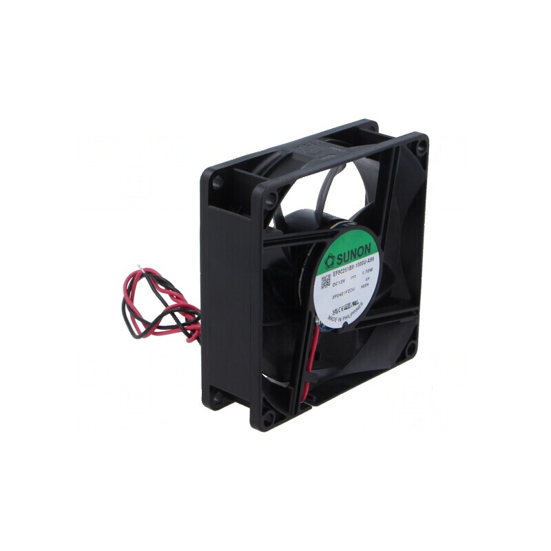 Ventilator DC axial 12V 80x25mm cu bilă | Electronic-mag.ro | Componente Electronice