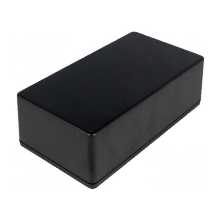 Carcasă universală ABS neagră 66mm x 121mm x 40mm 1591XX | Electronic-mag.ro | Componente Electronice