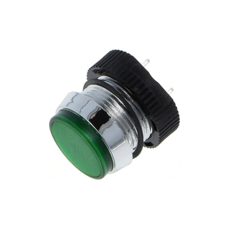 Lampă LED plată verde 24-28VDC Ø16mm IP67 | Electronic-mag.ro | Componente Electronice Lampă LED plată verde 24-28VDC Ø16mm IP67 | Electronic-mag.ro | Componente Electronice