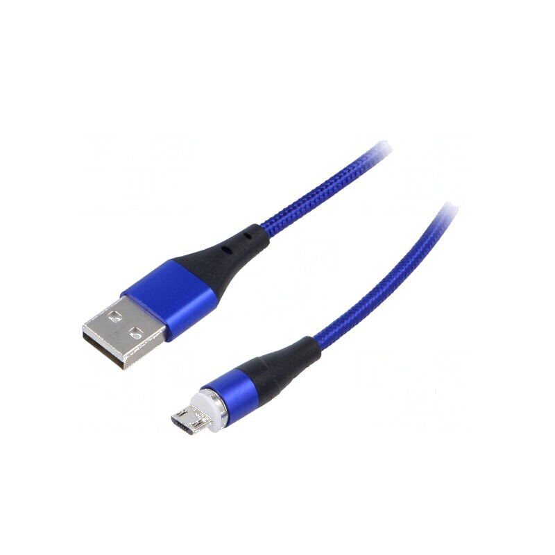 Cablu magnetic USB A la USB B micro, 1m, 18W, nichelat | Electronic-mag.ro | Componente Electronice Cablu magnetic USB A la USB B micro, 1m, 18W, nichelat | Electronic-mag.ro | Componente Electronice
