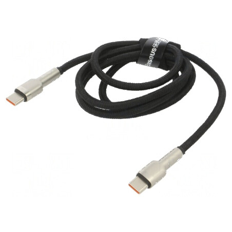 Cablu USB C 1m negru 100W din ambele părţi | Electronic-mag.ro | Componente Electronice