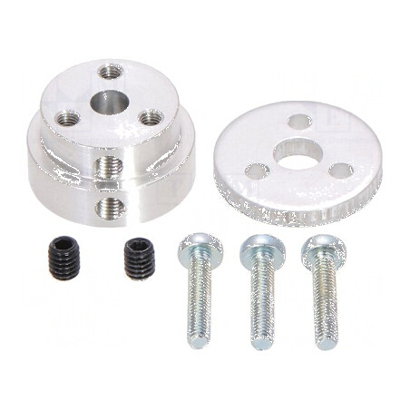 Kit de fixare a roții cu adaptor și șuruburi pentru ax cu crestătură D | Electronic-mag.ro | Componente Electronice