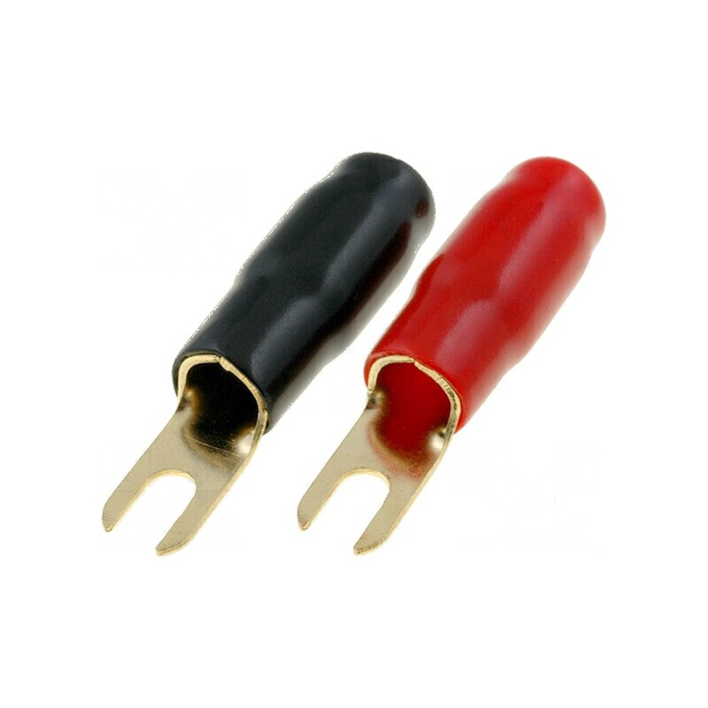 Terminal tip furcă M5 22mm2 aurit izolată negru roșu | Electronic-mag.ro | Componente Electronice Terminal tip furcă M5 22mm2 aurit izolată negru roșu | Electronic-mag.ro | Componente Electronice