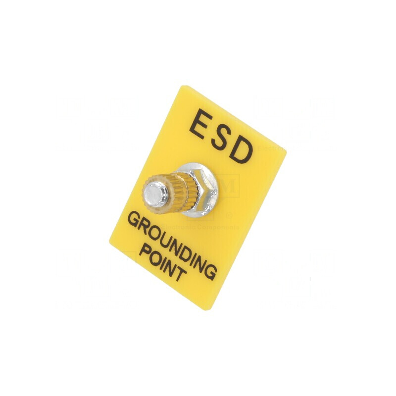 Fişă de împământare ESD 35x30mm 0Ω M5 cu piuliţă | Electronic-mag.ro | Componente Electronice Fişă de împământare ESD 35x30mm 0Ω M5 cu piuliţă | Electronic-mag.ro | Componente Electronice