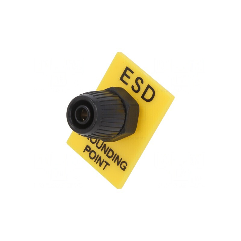Fișă de împământare ESD 35x30mm 0Ω 4mm banană | Electronic-mag.ro | Componente Electronice Fișă de împământare ESD 35x30mm 0Ω 4mm banană | Electronic-mag.ro | Componente Electronice
