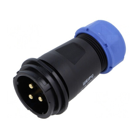 Mufă SY29 tată PIN 3 IP67 50A 500V 10mm2 lipire pe cablu | Electronic-mag.ro | Componente Electronice