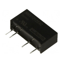 Convertor DC/DC 1W 10,8-13,2V la 12VDC 84mA SIP | Electronic-mag.ro | Componente Electronice
