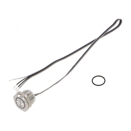 Comutator anti-vandalism SPST-NO 50mA 24VDC IP65 verde | Electronic-mag.ro | Componente Electronice