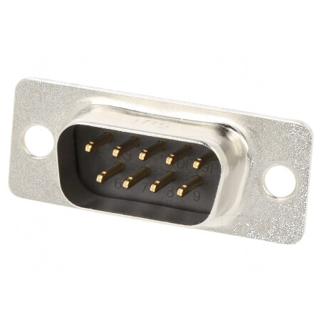 Mufă tată D-Sub 9 PIN HD cu lipire și placare aurită | Electronic-mag.ro | Componente Electronice