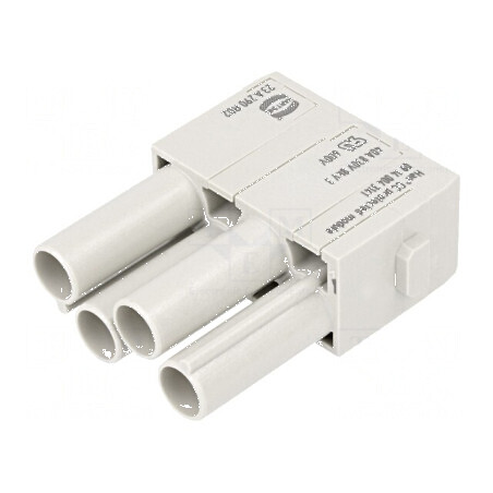 Conector HDC modul mamă Han-Modular 4 PIN 40A 830V | Electronic-mag.ro | Componente Electronice