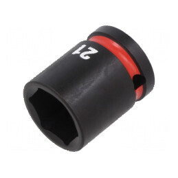 Cap tubular HEX 21mm 1/2 6-puncte cu impact scurt | Electronic-mag.ro | Componente Electronice