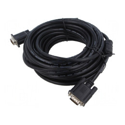 Cablu D-Sub 15pin HD 10m negru | Electronic-mag.ro | Componente Electronice