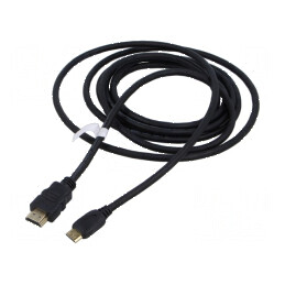 Cablu HDMI 2.0 HDCP 2.2, 5m, mini HDMI mufă, PVC | Electronic-mag.ro | Componente Electronice