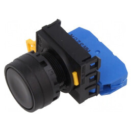 Comutator 22mm Poz.i Stabil 1 NO Negru | Electronic-mag.ro | Componente Electronice