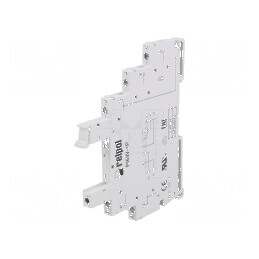 Stativ PIN 5 6A 250VAC pentru şină DIN cu cleme cu şurub | Electronic-mag.ro | Componente Electronice