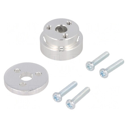 Kit de Fixare Roată cu Adaptor și Şuruburi pentru Ax cu Crestătură D | Electronic-mag.ro | Componente Electronice