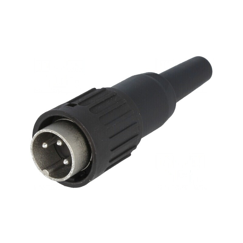 Conector DIN mufă tată PIN 3 drept pe cablu lipire 300V 5A | Electronic-mag.ro | Componente Electronice Conector DIN mufă tată PIN 3 drept pe cablu lipire 300V 5A | Electronic-mag.ro | Componente Electronice