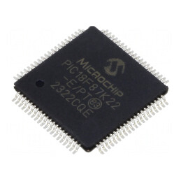 Microcontroler PIC 64MHz 1.8-5.5VDC SMD TQFP80 PIC18 | Electronic-mag.ro | Componente Electronice
