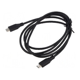 Cablu USB C 1,5m cu 2 mufă, 480Mbps, PVC | Electronic-mag.ro | Componente Electronice