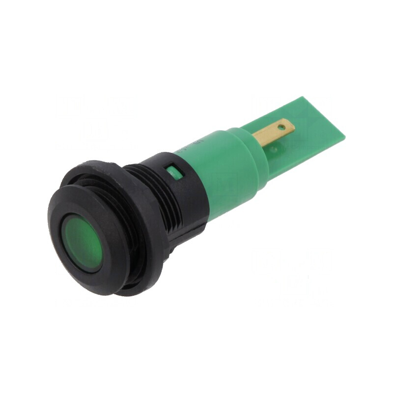 Lampă LED plată verde 12VDC 12VAC Ø16mm IP67 | Electronic-mag.ro | Componente Electronice Lampă LED plată verde 12VDC 12VAC Ø16mm IP67 | Electronic-mag.ro | Componente Electronice