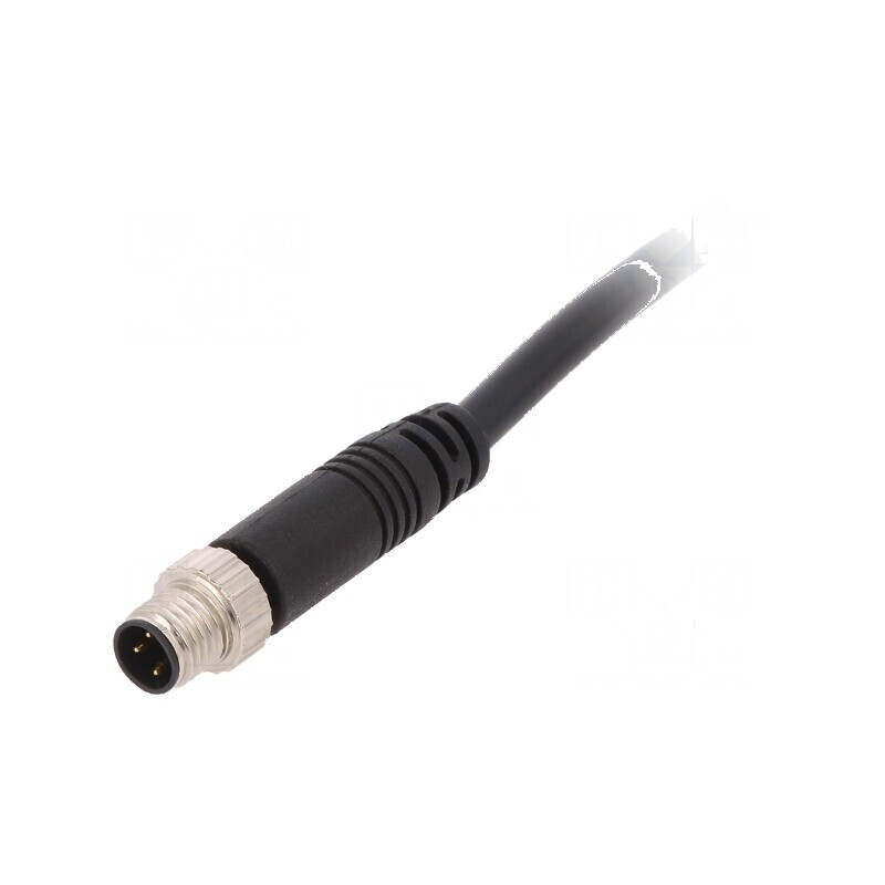 Conector M8 2m tată PIN 3 drept cu manşon şi cabluri | Electronic-mag.ro | Componente Electronice Conector M8 2m tată PIN 3 drept cu manşon şi cabluri | Electronic-mag.ro | Componente Electronice