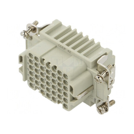 Conector HDC inserturi contact mamă CDD PIN 42 PE 10A | Electronic-mag.ro | Componente Electronice