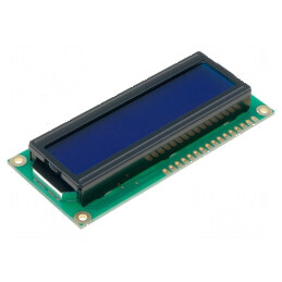 Afișaj LCD alfanumeric STN 16x2 albastru LED | Electronic-mag.ro | Componente Electronice