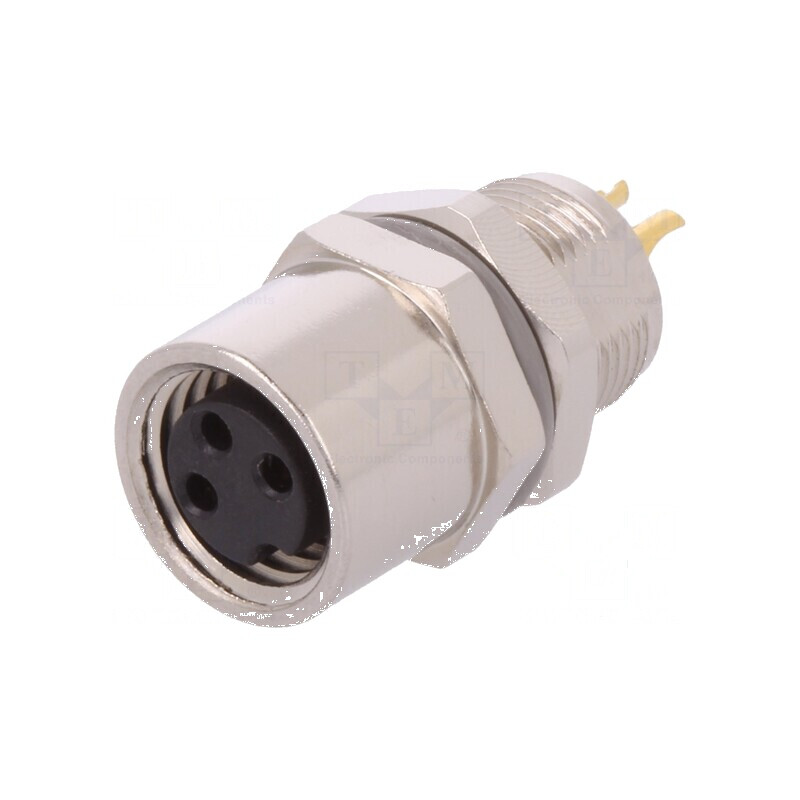 Conector M8 mamă PIN 3 soclu IP67 60V neecarat 2,5-3,5mm | Electronic-mag.ro | Componente Electronice