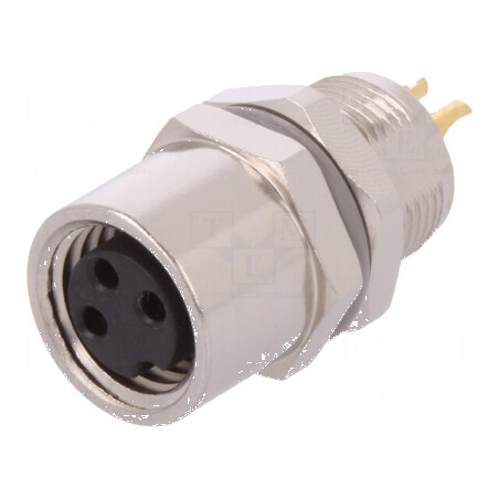 Conector M8 mamă PIN 3 soclu IP67 60V neecarat 2,5-3,5mm | Electronic-mag.ro | Componente Electronice