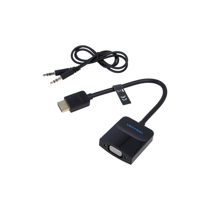 Convertor HDMI la VGA 0,15m negru, carcasa ABS | Electronic-mag.ro | Componente Electronice Convertor HDMI la VGA 0,15m negru, carcasa ABS | Electronic-mag.ro | Componente Electronice