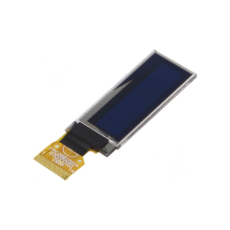 Afişaj OLED grafic 0,91" 128x32 galben - Dimensiuni 30x11,5x1,26mm | Electronic-mag.ro | Componente Electronice Afişaj OLED grafic 0,91" 128x32 galben - Dimensiuni 30x11,5x1,26mm | Electronic-mag.ro | Componente Electronice