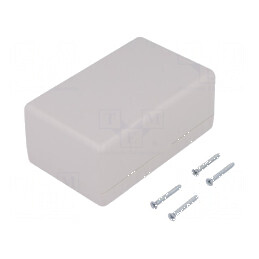 Carcasă universală ABS gri 66mm X 105mm Y 45mm Z IP54 | Electronic-mag.ro | Componente Electronice