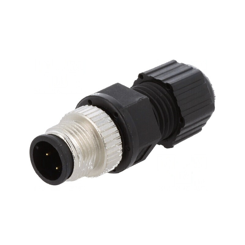 Conector M12 mufă PIN 4 tată D-Ethernet cablu lipire | Electronic-mag.ro | Componente Electronice