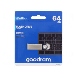 Pendrive USB 2.0 64GB Argintie, R: 20MB/s, W: 5MB/s, USB A | Electronic-mag.ro | Componente Electronice