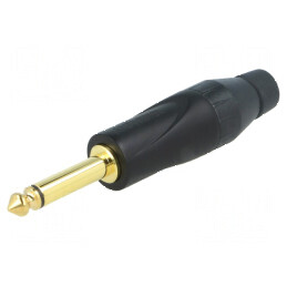 Conector Jack 6.3mm Mufă Tată Mono Piste 2 Drept pe Cablu | Electronic-mag.ro | Componente Electronice