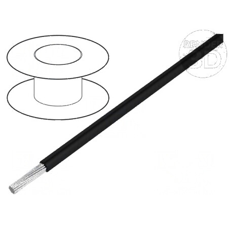 Cablu litat 6AWG PVC negru 600V fără clasificare CPR | Electronic-mag.ro | Componente Electronice