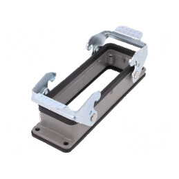 Carcasă HDC D24B drept IP65 gri pentru conectori | Electronic-mag.ro | Componente Electronice