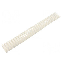 Canal de cablu flexibil albă polipropilenă UL94V-0, 0,5m | Electronic-mag.ro | Componente Electronice