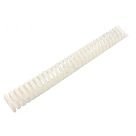 Canal de cablu flexibil albă polipropilenă UL94V-0, 0,5m | Electronic-mag.ro | Componente Electronice