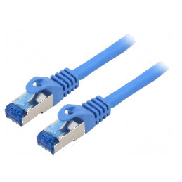 Cablu Patch S/FTP 6a CCA LSZH Albastru 15m 26AWG | Electronic-mag.ro | Componente Electronice